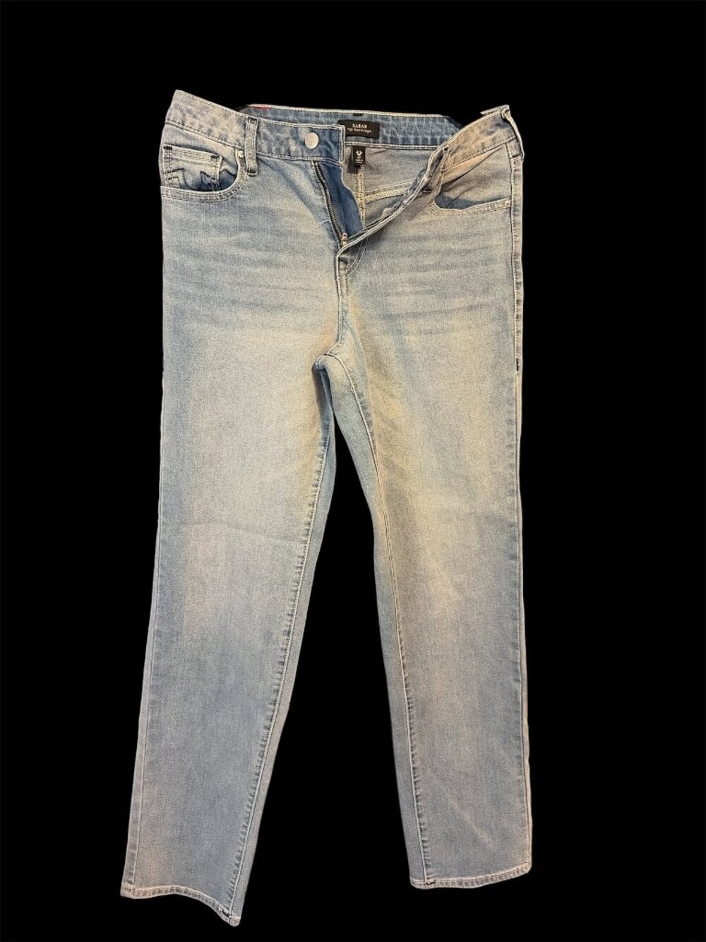 True Religion Sarah High Rise Straight Leg Jeans Size 27